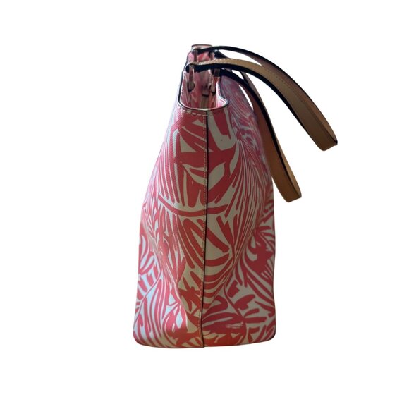 Kate Spade Grant Street Tropical Palm Juno Tote, Pink Multi - Picture 14 of 16